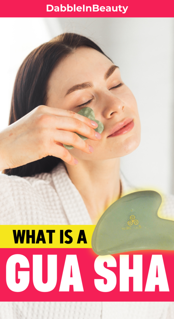 Gua Sha massage on face