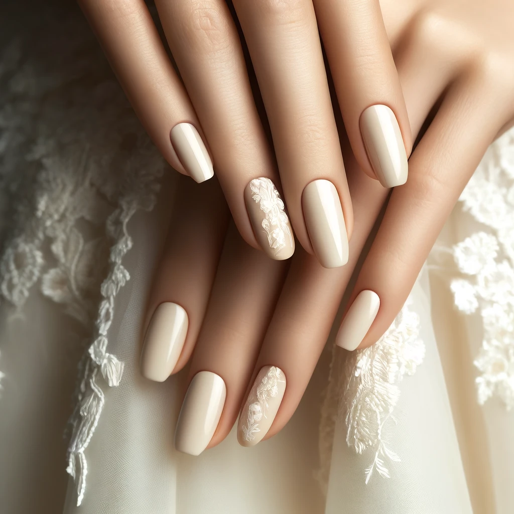 Elegant Ivory nails