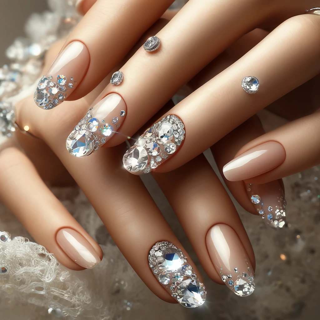 Diamond Sparkle nails