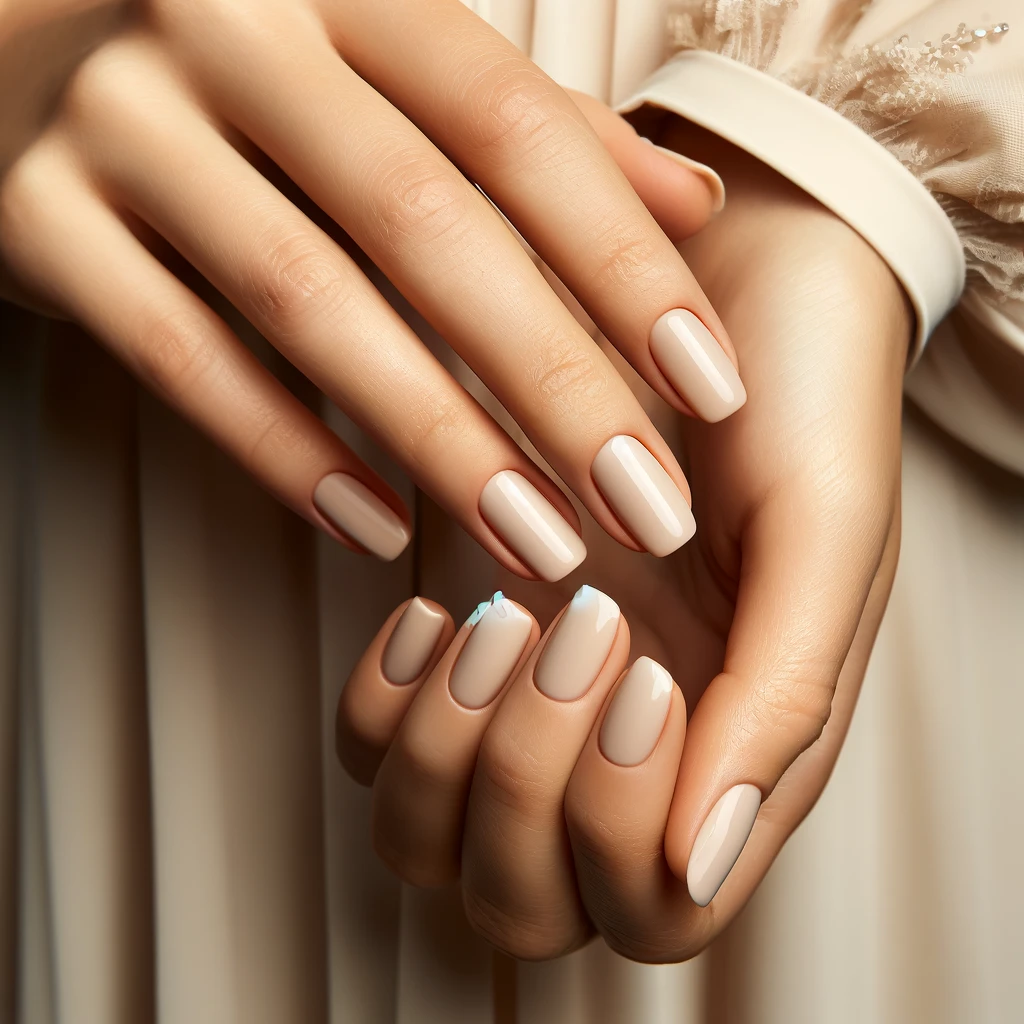 Minimalist Nude nails