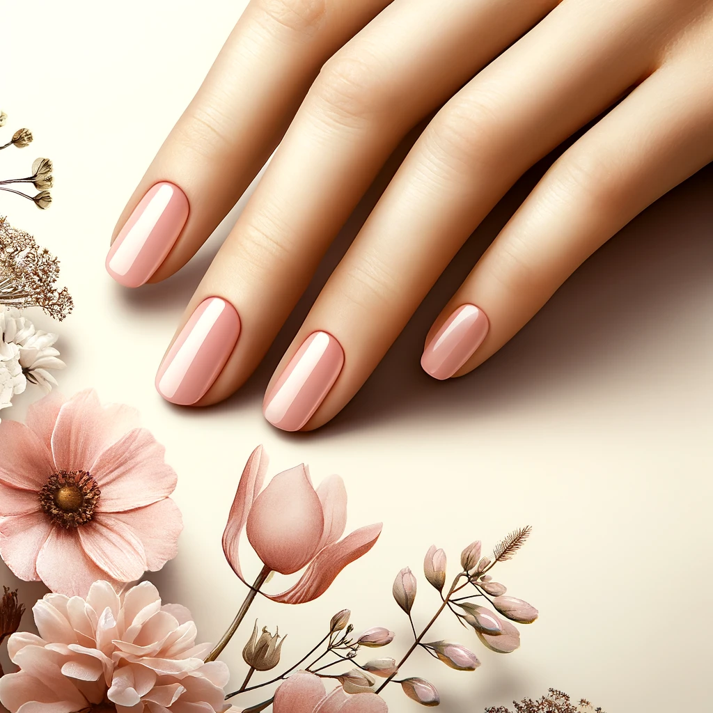 Soft Pink Sheen nails