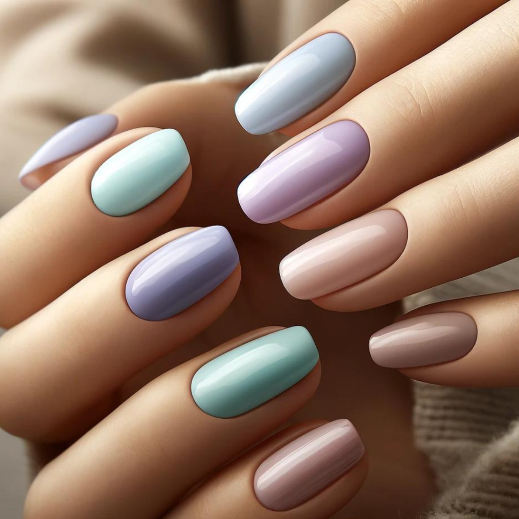 Polished Pastels nails