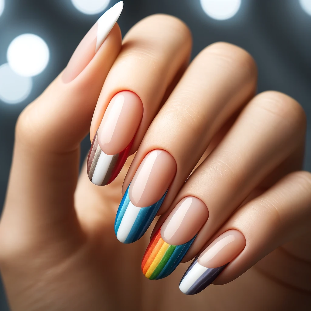 Rainbow Tips NAILS