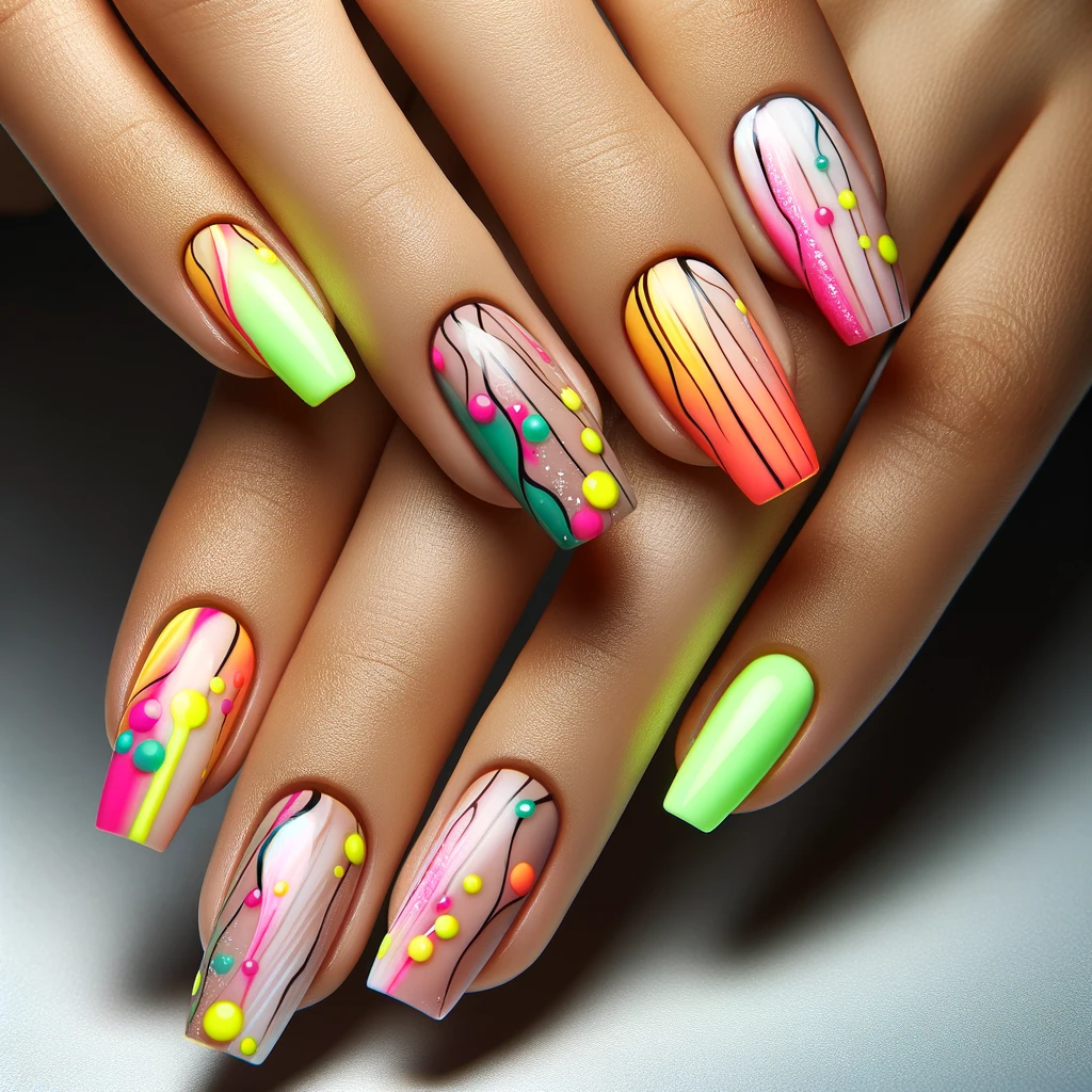 Neon Splash NAILS