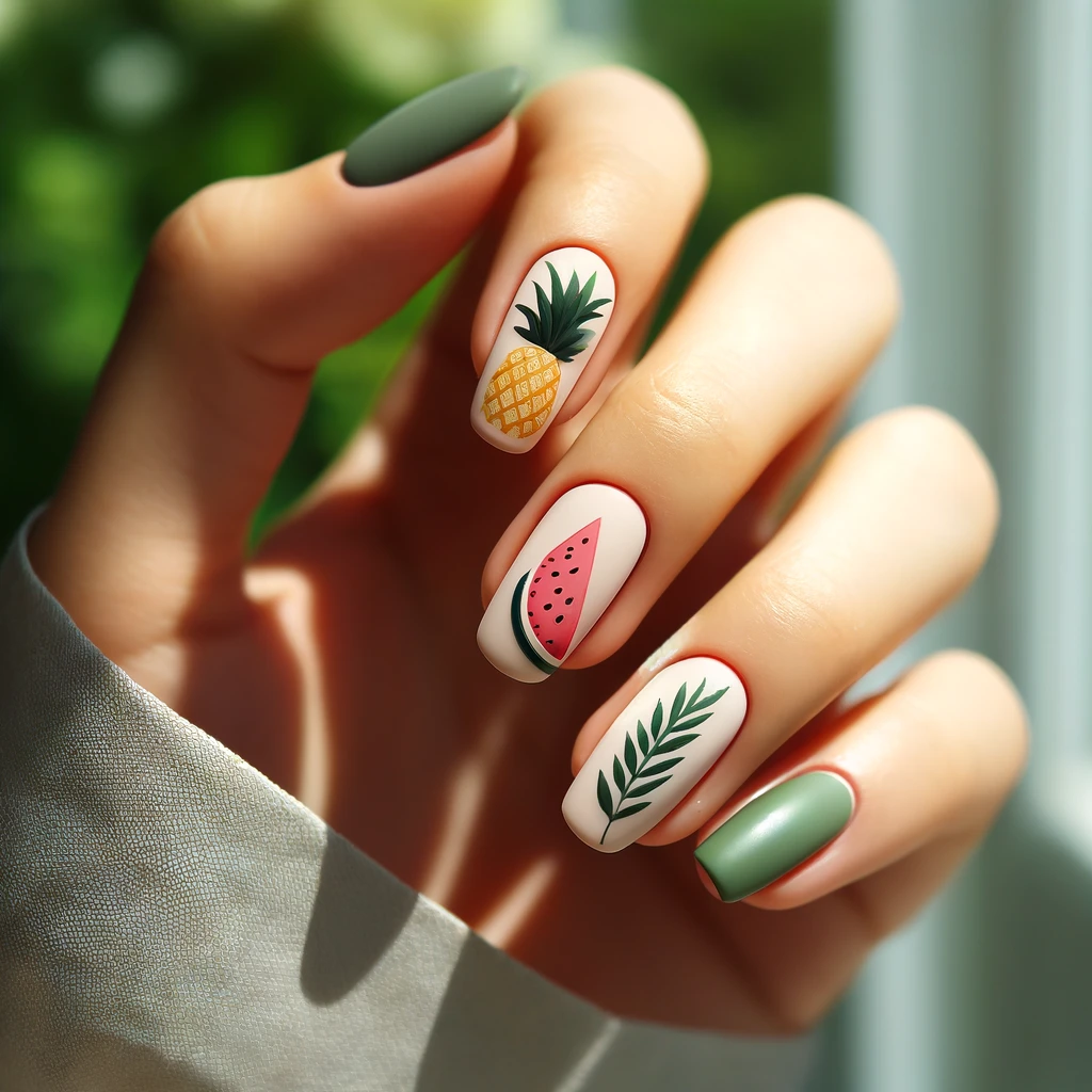 Tropical Punch NAILS