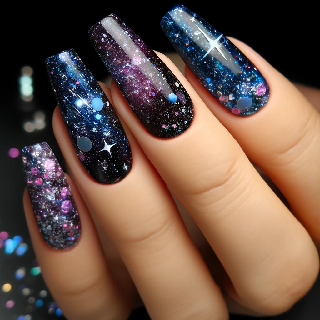 Galactic Glitter NAILS