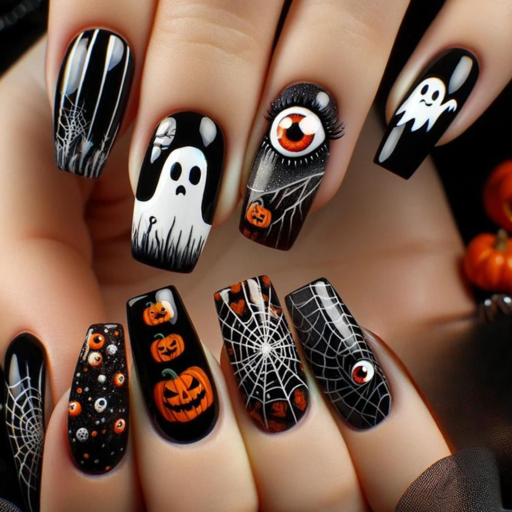 Spooky Halloween Themes nails