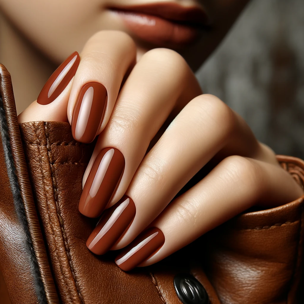 Chestnut Brown nails