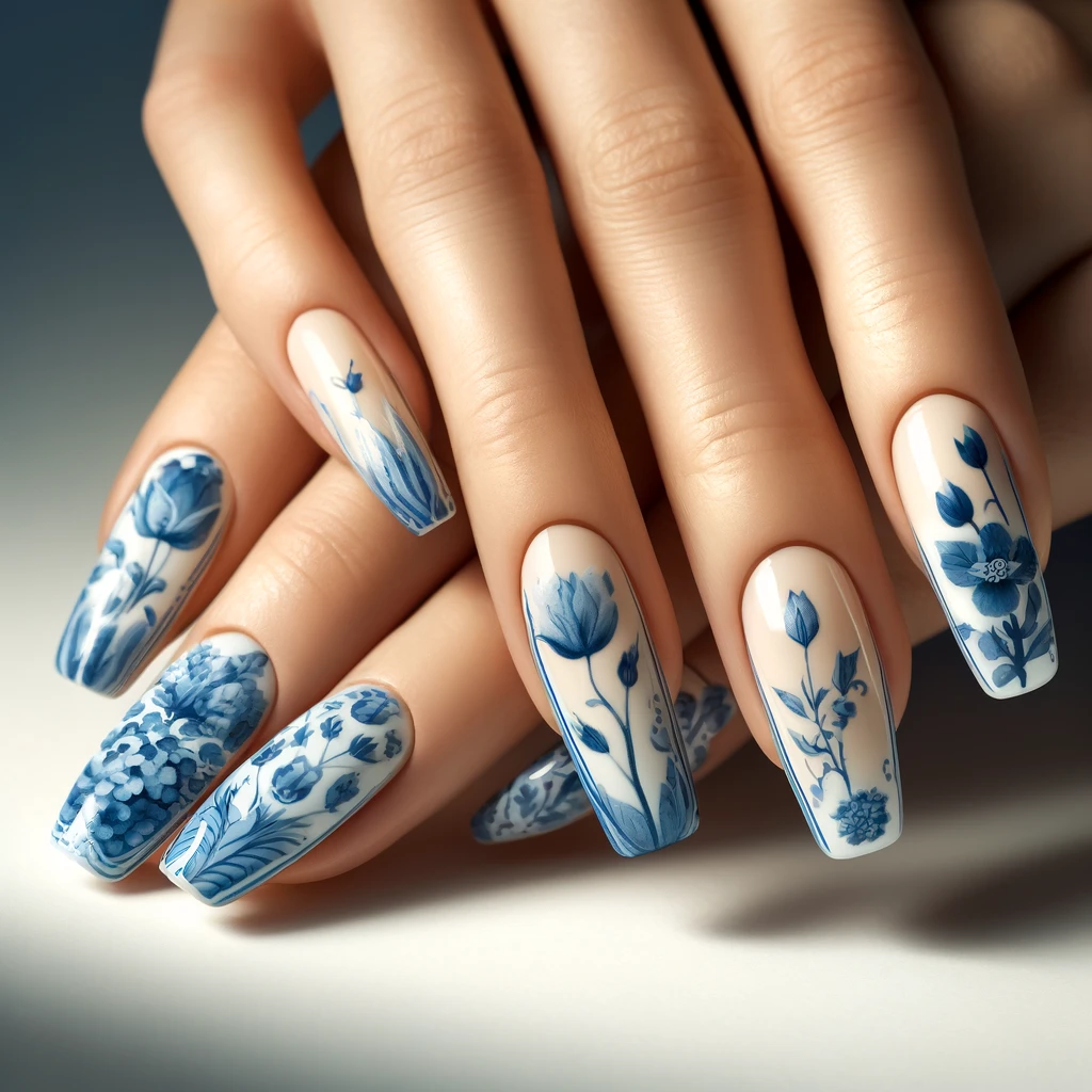 Dutch Delftware nails