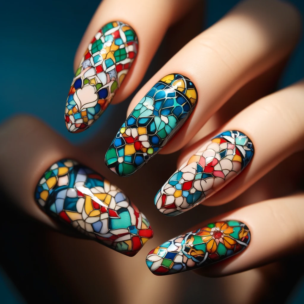 Moroccan Mosaics nails