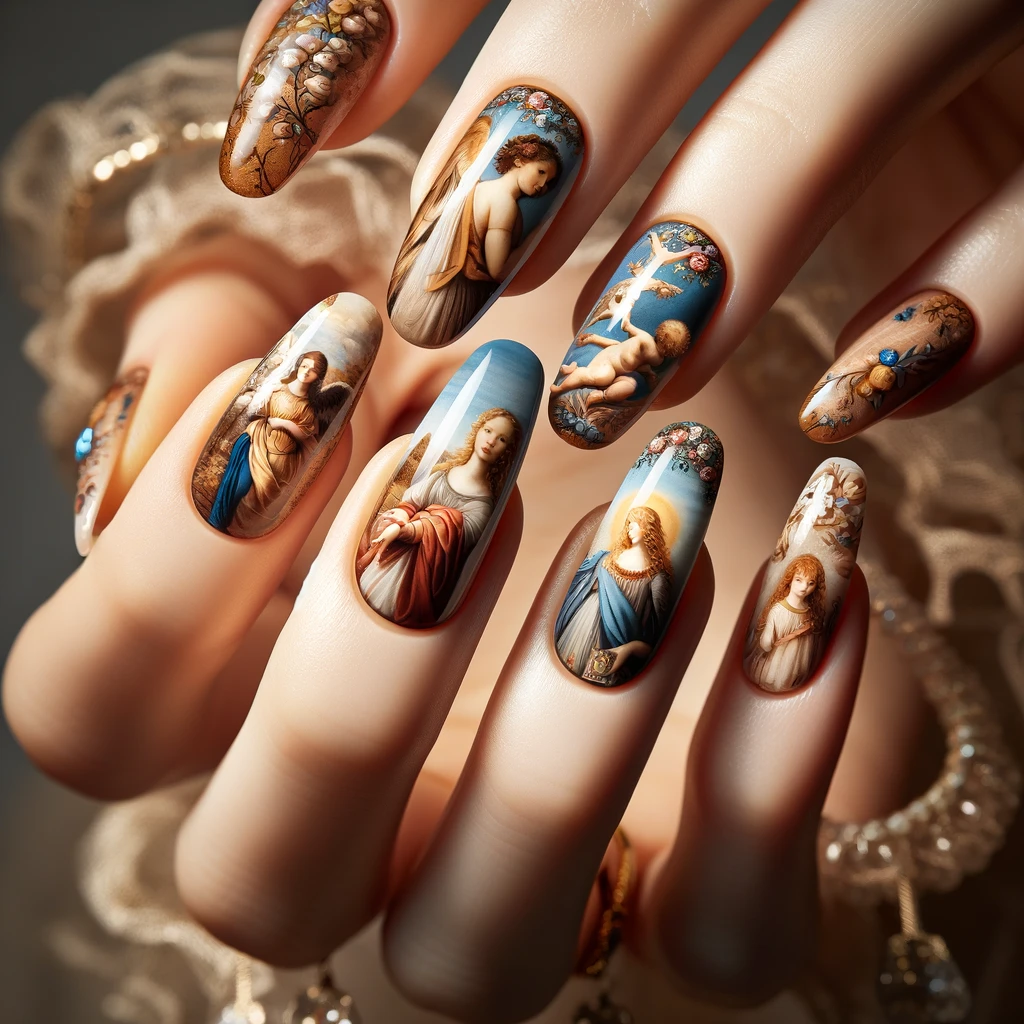 Italian Renaissance Art nails