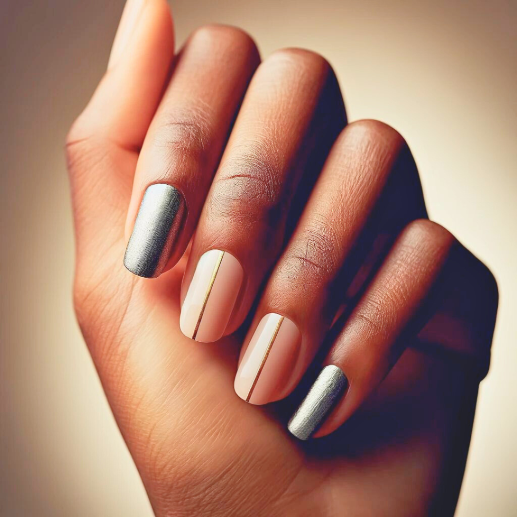 Single Stripe nails