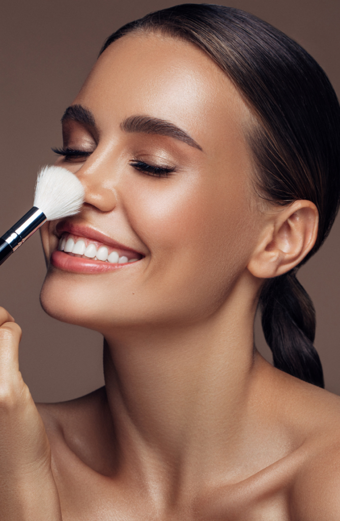 girl doing makeup