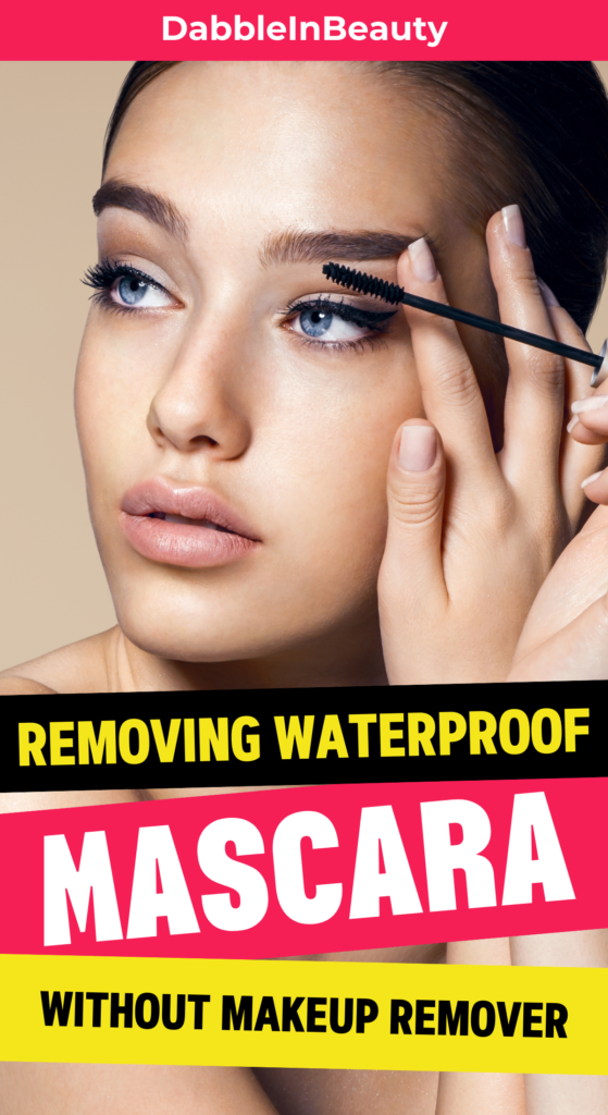 girl applying mascara