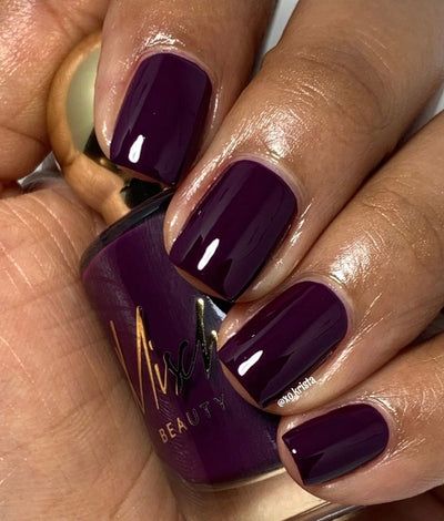 Autumn Elegance in Aubergine