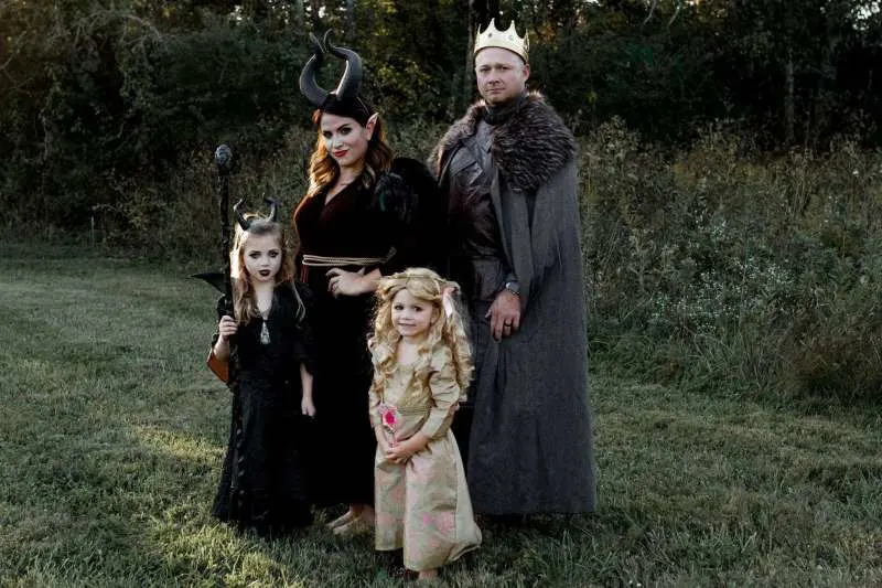 Maleficent outfits with little girls