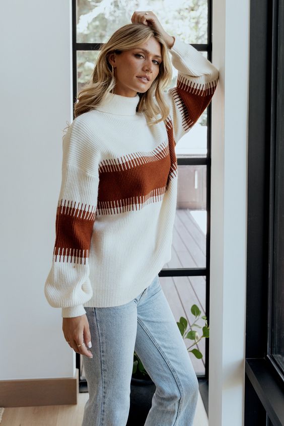 Antonov Turtle Neck Sweater | Cream + Spice