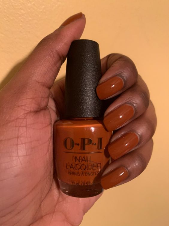 Warm Terracotta: The Perfect Autumn Nail Color for Rich Skin Tones