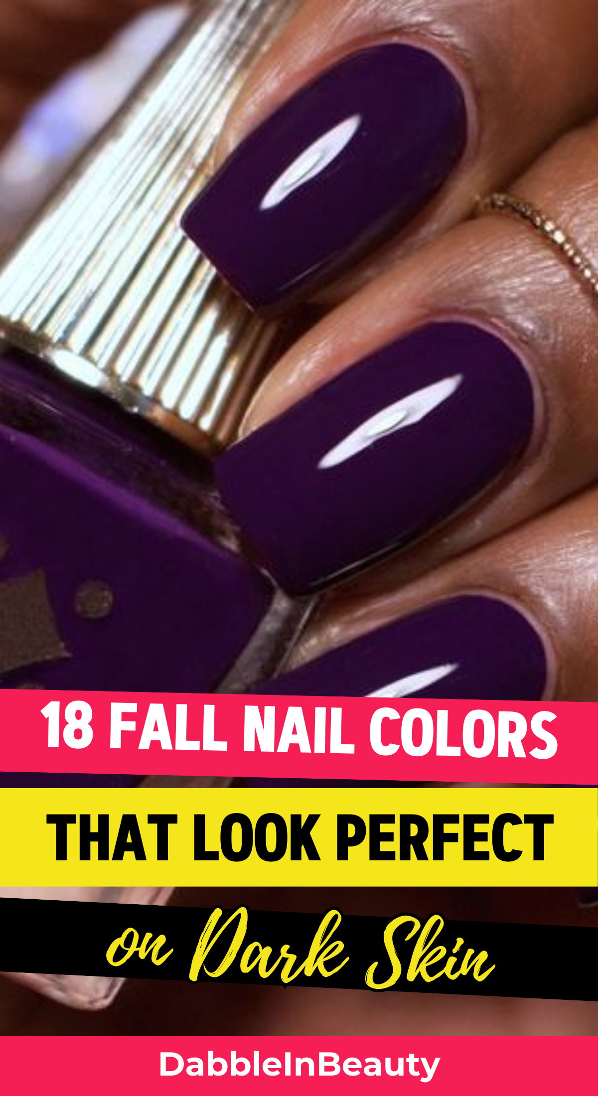 18 Cute Fall Nail Colors for Dark Skin