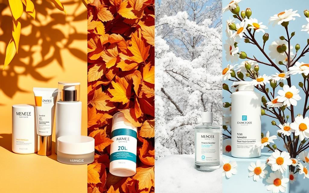 Seasonal skincare routine for men