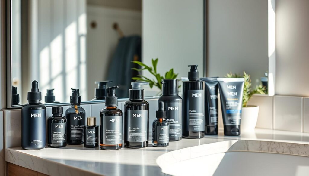 comprehensive skincare routine for men over 40