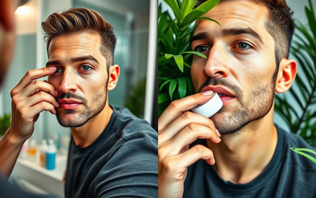 men's eye and lip care