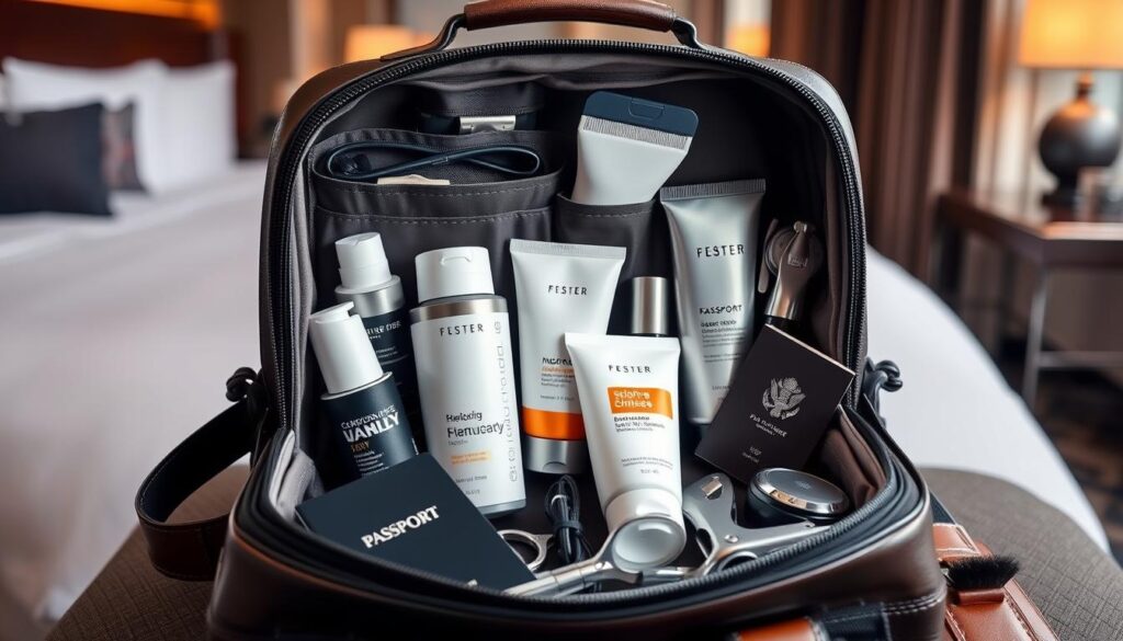 men's travel grooming essentials