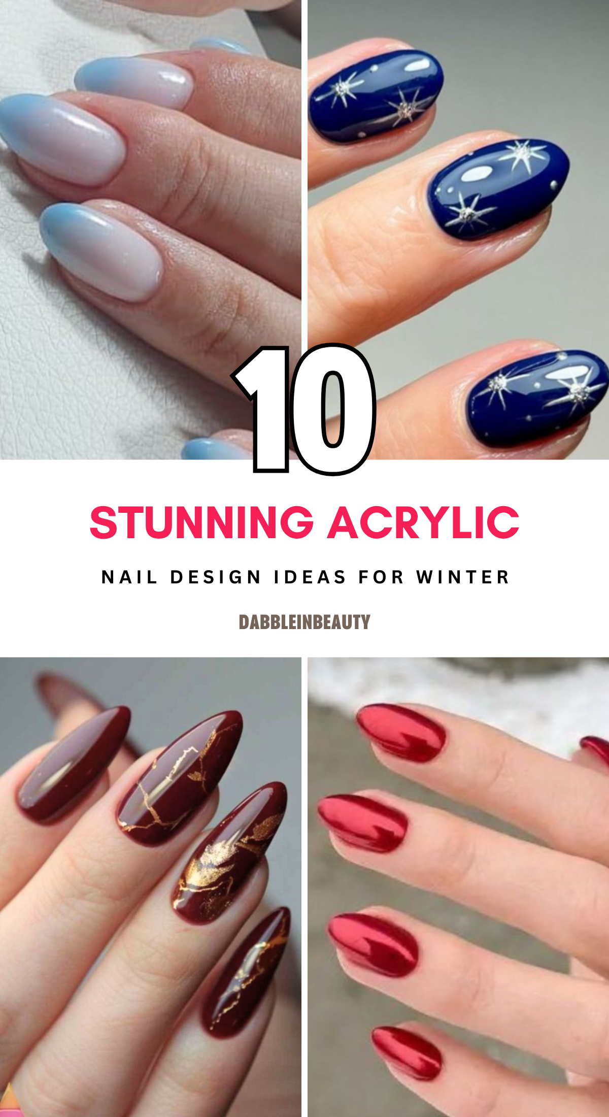 10 Acrylic Nail Design Ideas for Winter