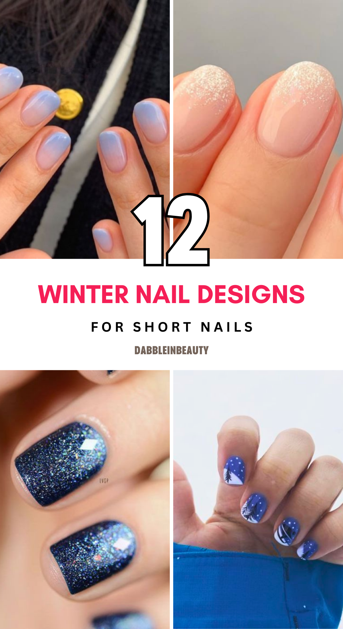 12 Winter Nail Designs for Short Nails