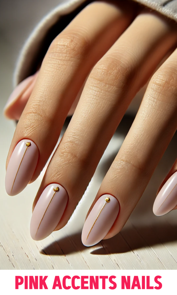 Minimalist Pink Accents Nails