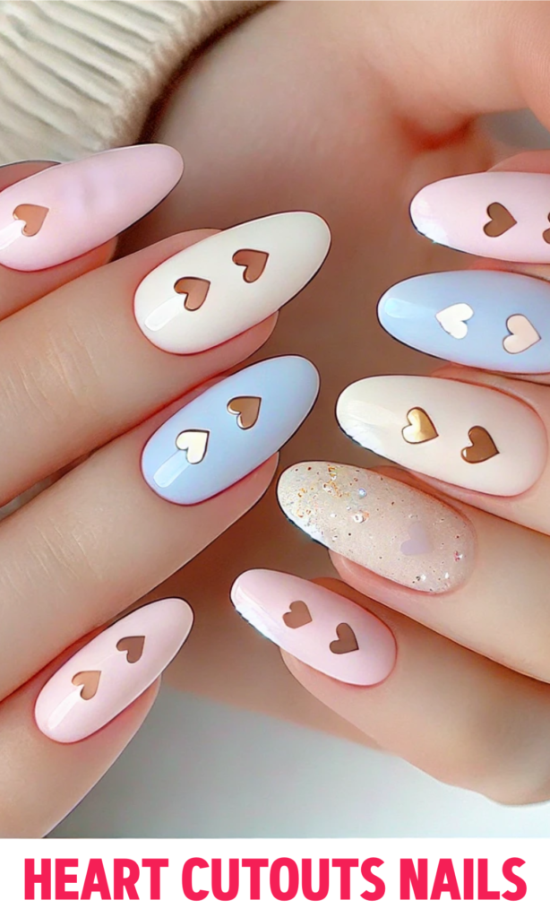 Heart Cutouts Nails