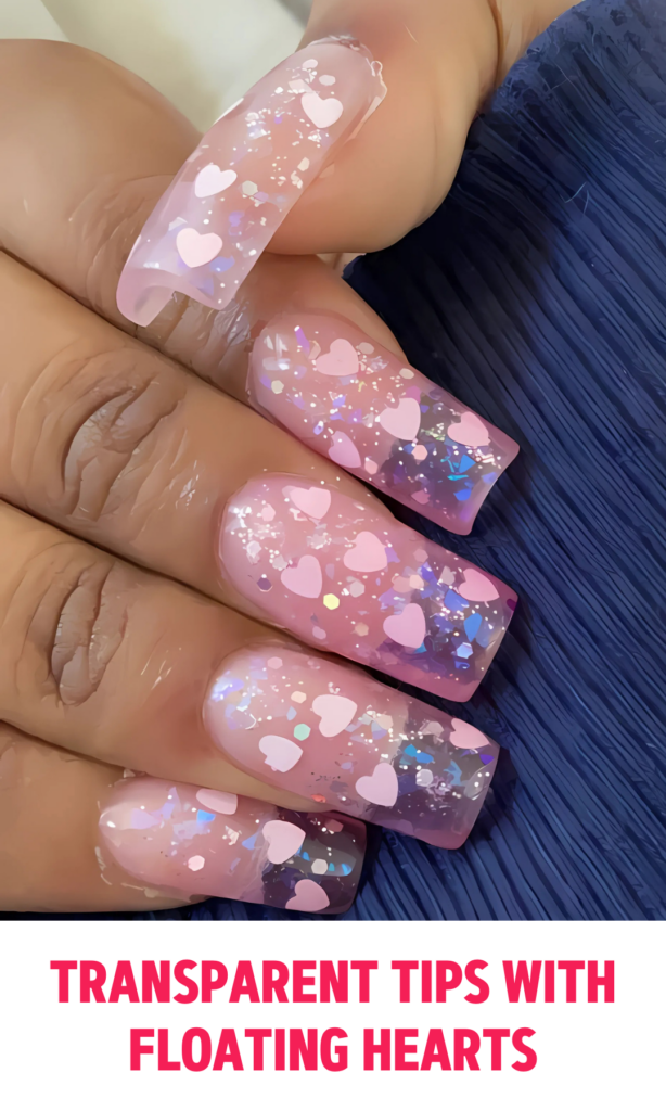 Transparent Tips with Floating Hearts